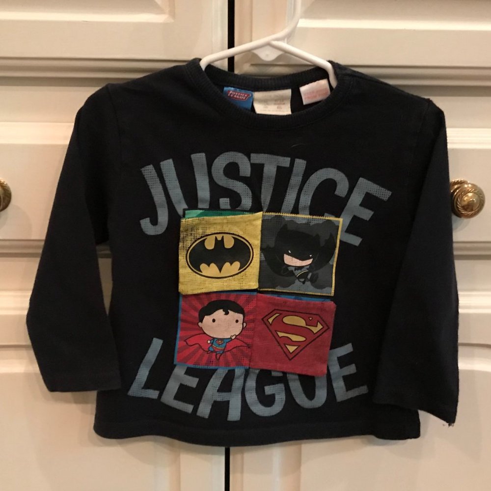 Zara Baby Justice League Black Long Sleeve Tshirt